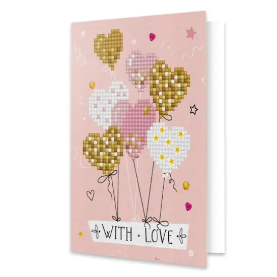 Diamond Dotz&reg; Love Balloons Diamond Painting Greeting Card Kit {1}
