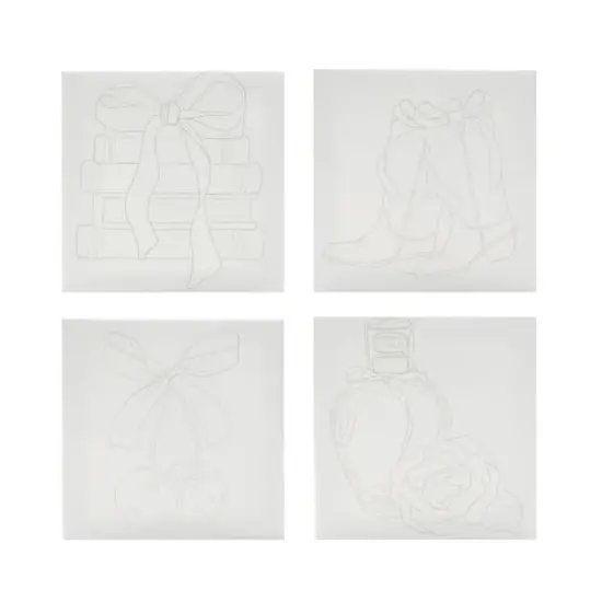 4" x 4" Bows Canvas Painting Kit by Craft Smart&reg; {8}