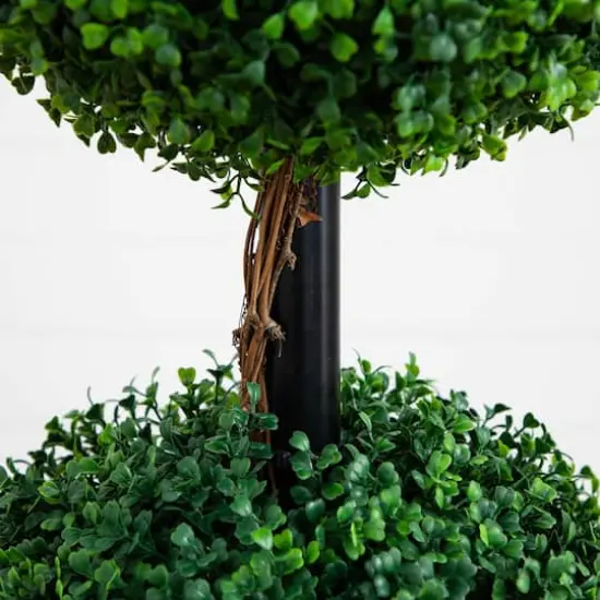 5ft. Potted Artificial Triple Ball Boxwood Topiary Tree {5}