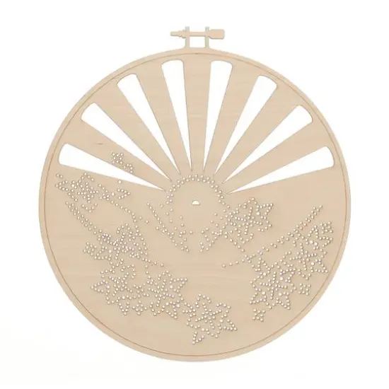 Leisure Arts&reg; Advanced Ocean Flower Wood Stitchery Kit {5}