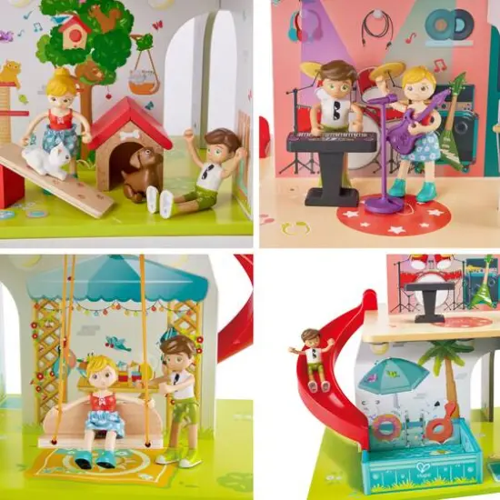 Hape Rock & Slide Dollhouse Set {8}