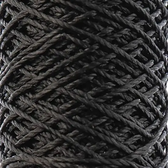 Gudebrod 0.018" 3 Ply Waxed Thread Bobbin, 75ft. Charcoal {4}