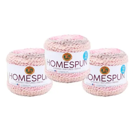 3 Pack Lion Brand&reg; Homespun&reg; New Look Yarn First Blush {1}