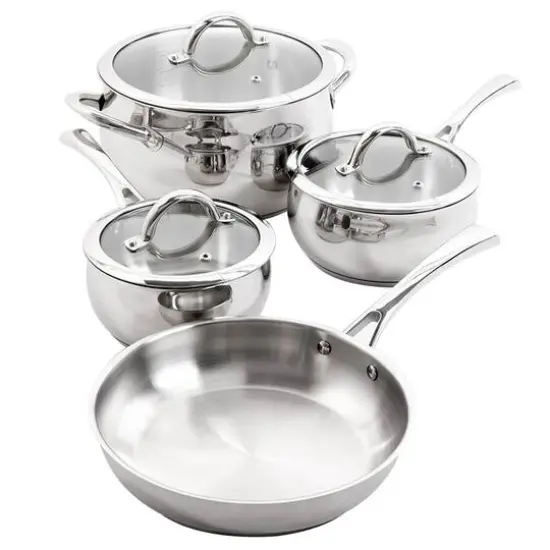 Oster Derrick 7 Piece Stainless Steel Cookware Set {1}