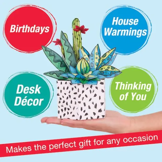 Faber-Castell&reg; Succulents Pop Up Coloring Bouquet {8}