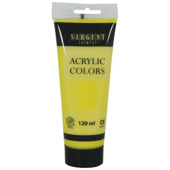 Sargent Art&reg; Acrylic Paint, 120 mL, 6ct. Lemon Yellow Cadmium {4}