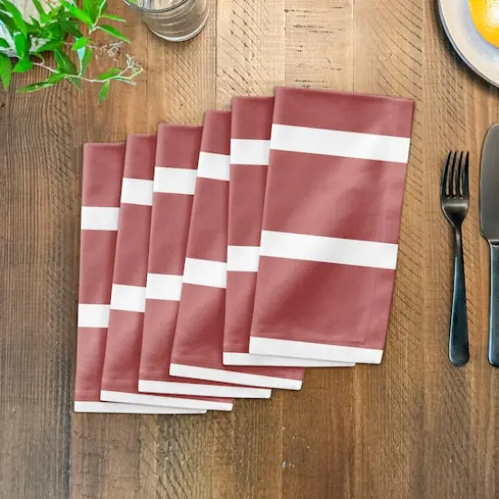 Retro Circle Pattern 10" x 10" Cotton Twill Napkin {4}