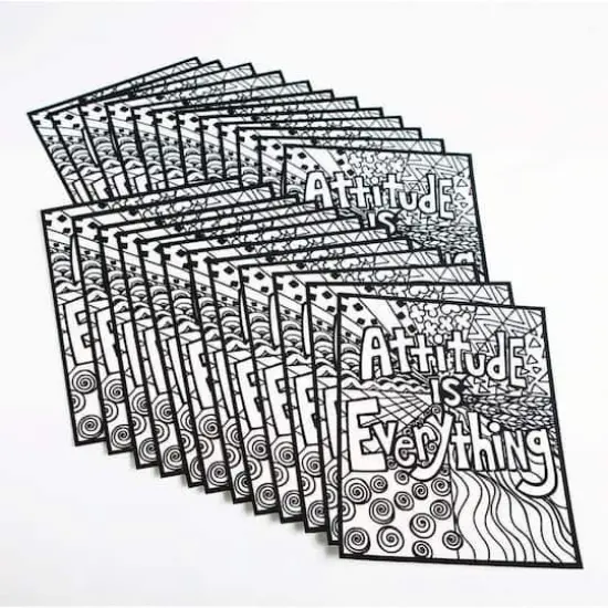 S&S® Worldwide Attitude Is Everything Velvet Art Posters, 24ct. {1}