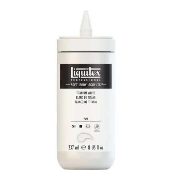 Liquitex&reg; Professional Soft Body Acrylic Color, 8oz. Titanium White {4}
