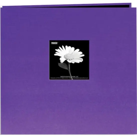 Pioneer&reg; Book Cloth Cover Post Bound Album, 12" x 12" Grape Purple {1}