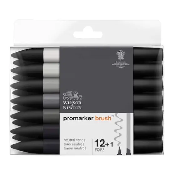 Winsor & Newton&reg; 13 Neutral Promarker Brush&trade; Set {1}
