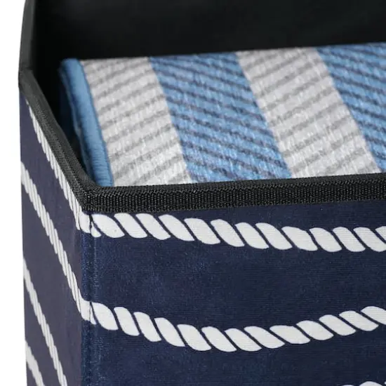 American Art Decor Treasure Trove Foldable Storage Stool - 29.92" x 14.96" {5}