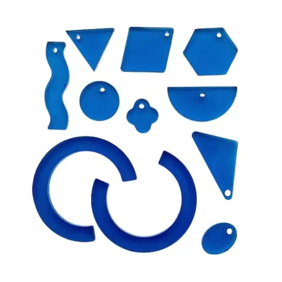 Blue Moon Studio&trade; UV Resin Craft Holographic Basic Shapes Silicone Mold {4}