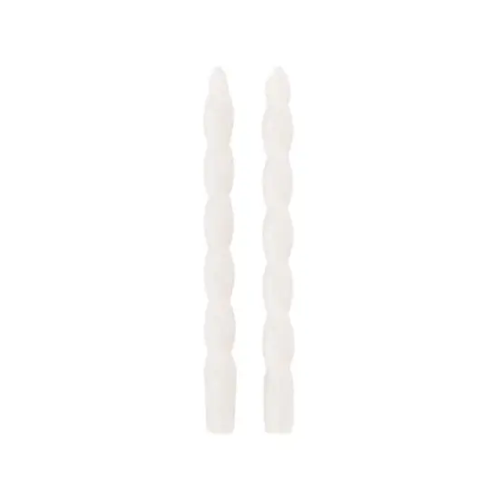 10" Unscented Twist Taper Candles, 2ct. by Ashland&reg; Ivory {4}