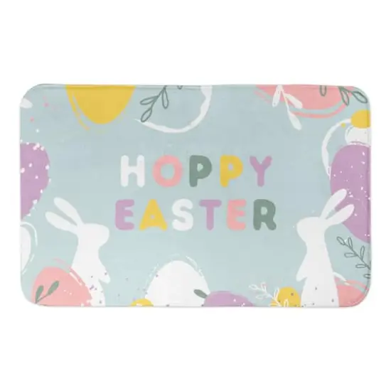 Hoppy Easter Eggs 21" x 34" Bath Mat {1}