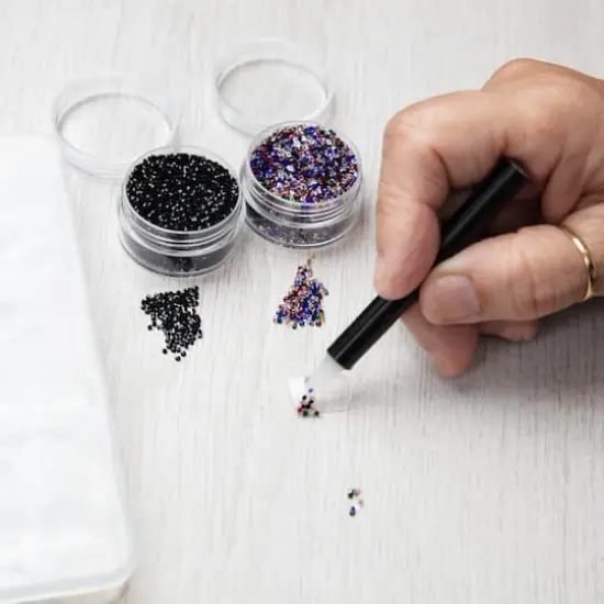 1.2mm Glass Micro Rhinestones by Bead Landing&trade;, 0.7oz. Rainbow {6}