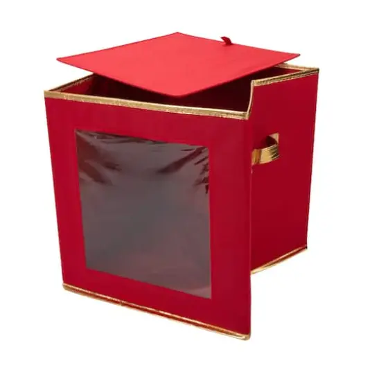 Simplify Large Ornament Storage Box with See-Through Window {9}