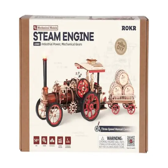 ROKR&reg; Mechanical Models Steam Engine 3D Puzzle Kit {5}