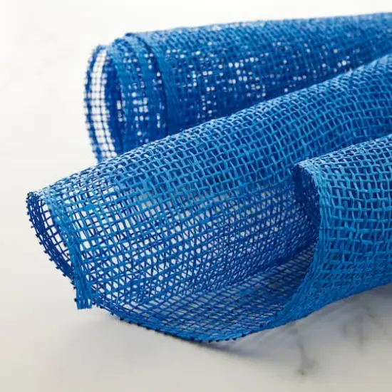 10" x 19ft. Blue Poly Burlap Mesh by Celebrate It&trade; {3}