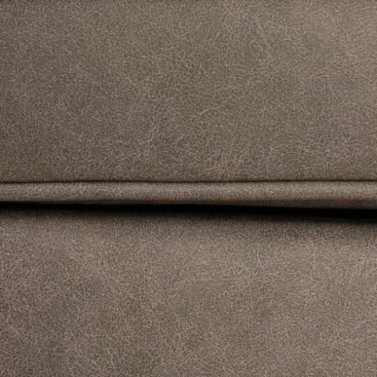 Hello Honey&reg; Atley Ash Gray Vegan Leather Upholstered Modern Storage Ottoman {6}