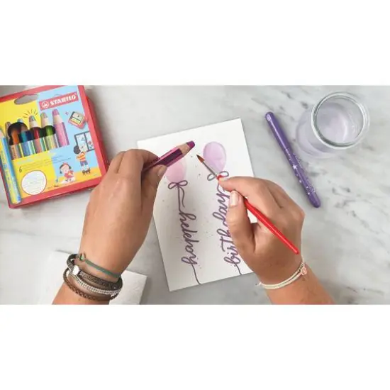 Stabilo&reg; Woody 3-in-1 Duo 7 Piece Colored Pencil Set {3}