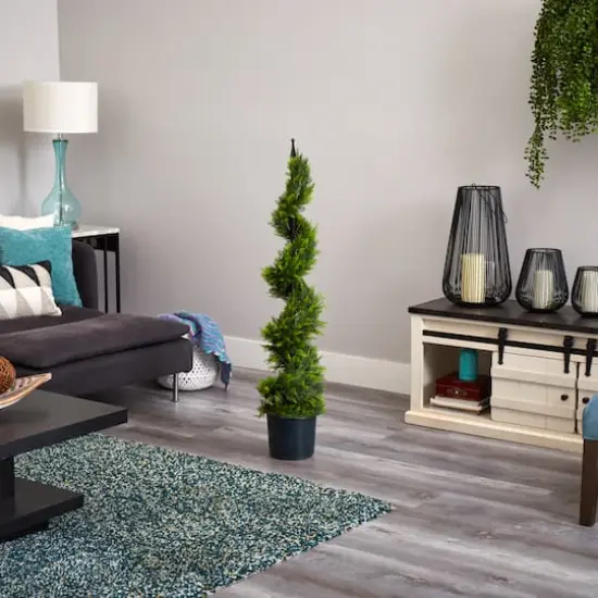 4ft. Potted Cypress Spiral Tree {4}