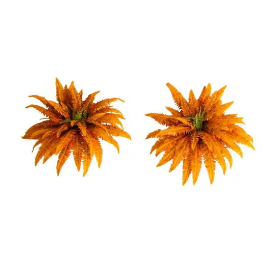 40in. Autumn Artificial Fall Boston Fern - Set of 2 {1}