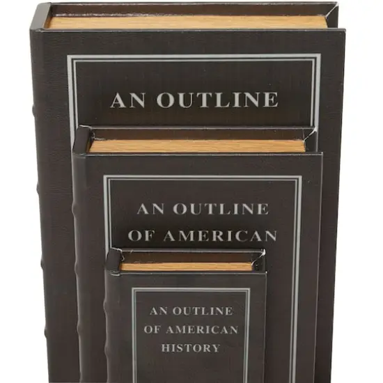 American History Faux Leather Faux Book Box Set {5}