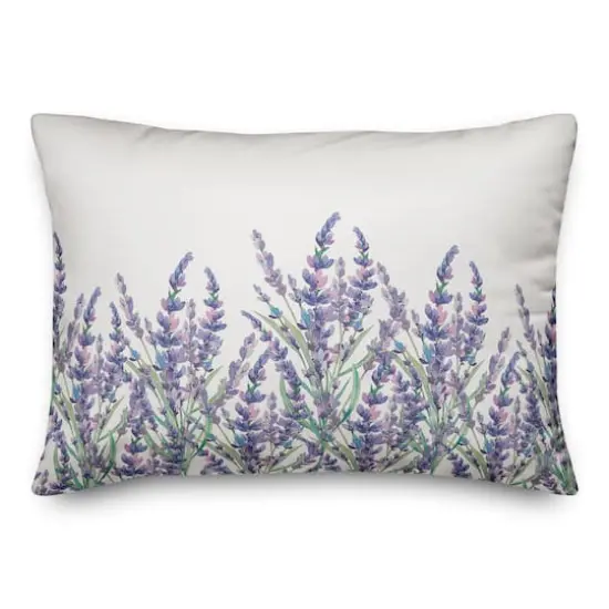 Lavender Field Throw Pillow {1}