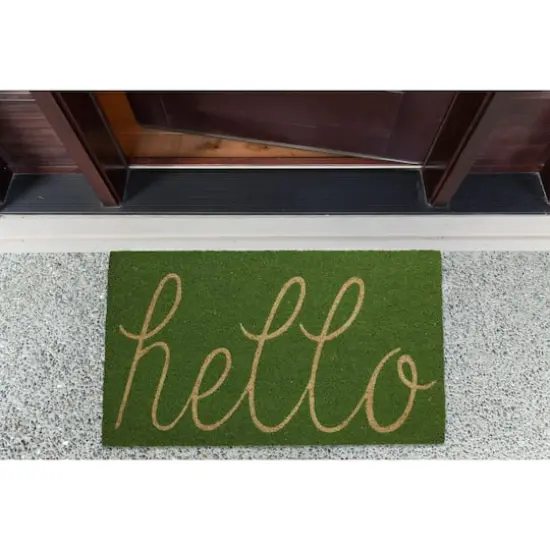 DII&reg; Hello Doormat Green Apple {4}