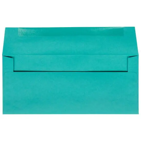 JAM Paper#10 Business Bright Hue Recycled Envelopes, 50ct. Sea Blue {4}