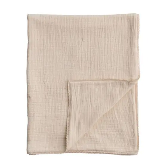 Hello Honey&reg; Double Cloth Cotton Baby Blanket with Trim Blush {8}