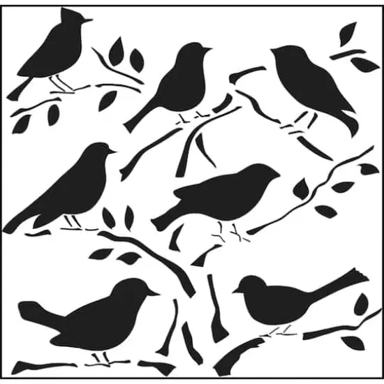 The Crafter's Workshop Birds Stencil {1}