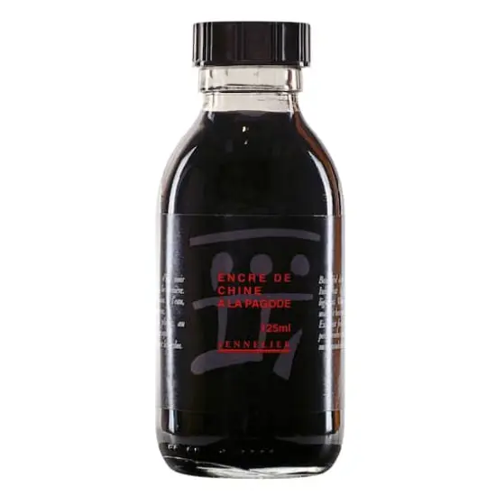 Sennelier Black China Ink, 125mL {1}