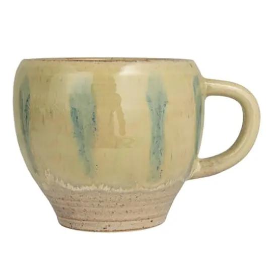 Hello Honey® 12oz. Green & Blue Geometric Stoneware Mug Set {6}
