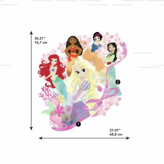 RoomMates Princess Palace Gardens XL Peel & Stick Decals {4}