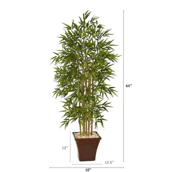 5.5ft. Bamboo Tree in Brown Planter {3}
