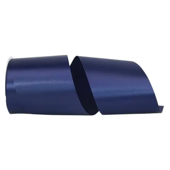 JAM Paper 4" x 50yd. Satin Allure Single Face Ribbon Black {2}