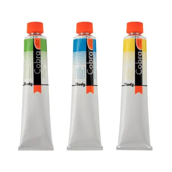 Cobra Study Water Mixable Oil Colour, 200mL 105 Titanium White {2}