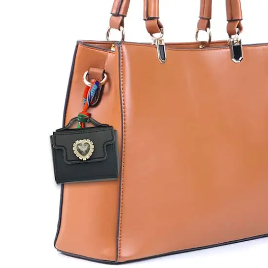 Blue Moon Studio&trade; Black Purse Charm {4}