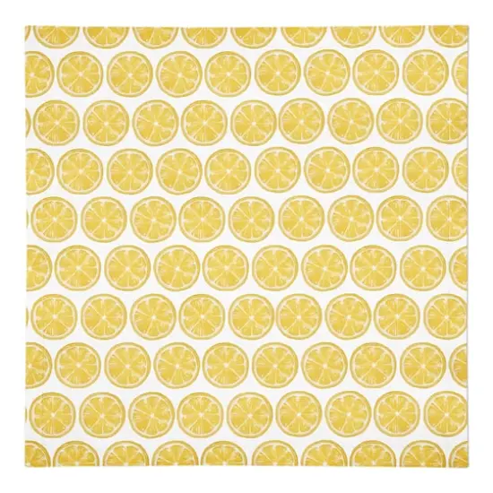 Lemon Pattern 10" x 10" Cotton Twill Napkin {1}