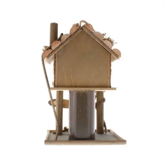 12" Tree House Bird Feeder {5}
