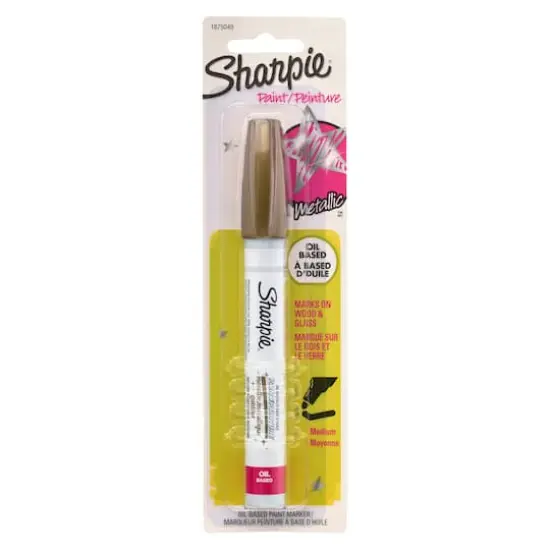 Sharpie® Medium Point Oil-Based Paint Marker Metallic Gold {4}