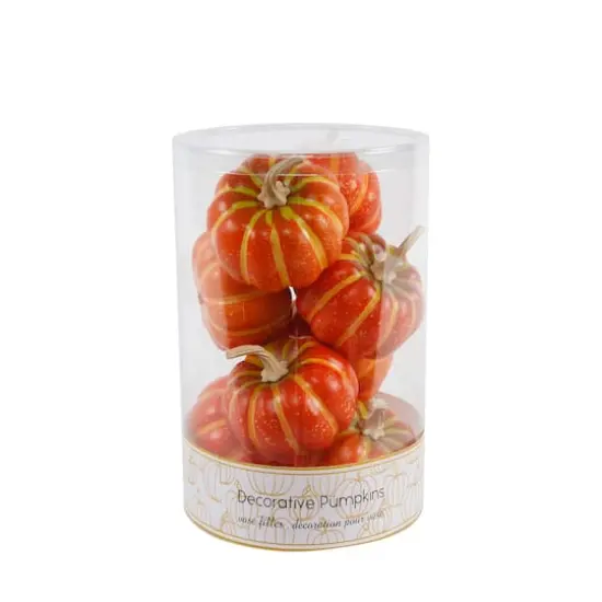 Flora Bunda&reg; 3.5" Orange Decorative Pumpkins, 8ct. {1}