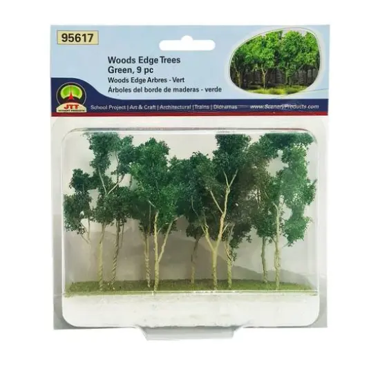 JTT Scenery Products Mini Green Woods Edge Trees {6}