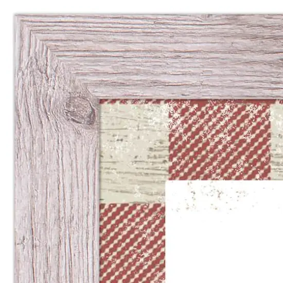 Red Buffalo Check Holiday Phrases Print in Western White Frame {3}