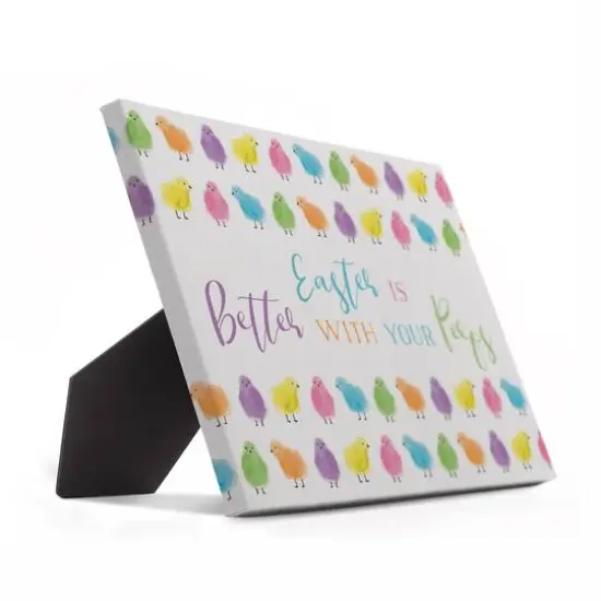 Easter With Peeps 10" x 8" Tabletop Canvas {3}