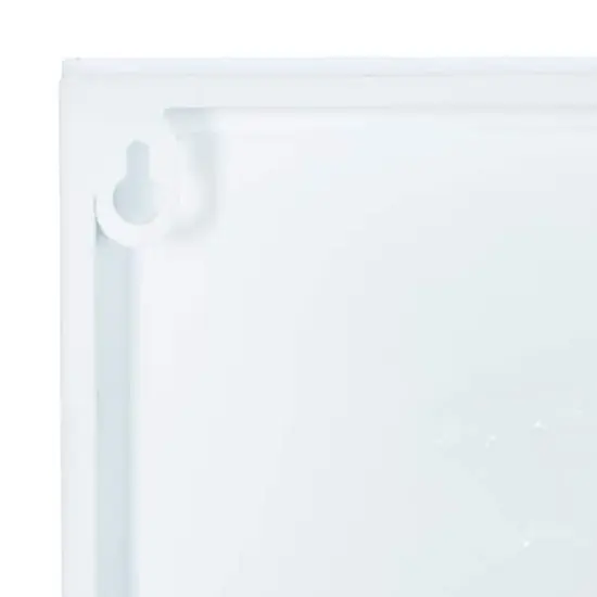 20" White Farmhouse Metal Wall Sign {6}