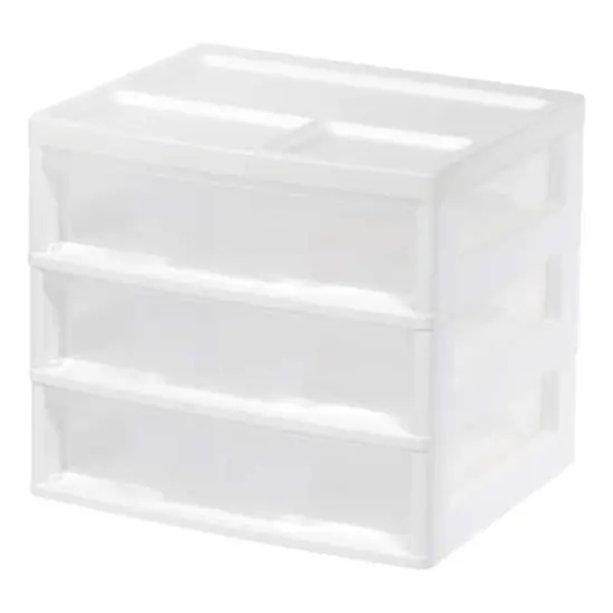 IRIS 13" Clear Tabletop Storage Drawers {1}