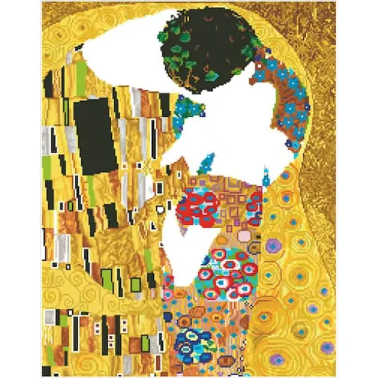 Diamond Dotz&reg; Advanced The Kiss Klimt Diamond Painting Kit {3}